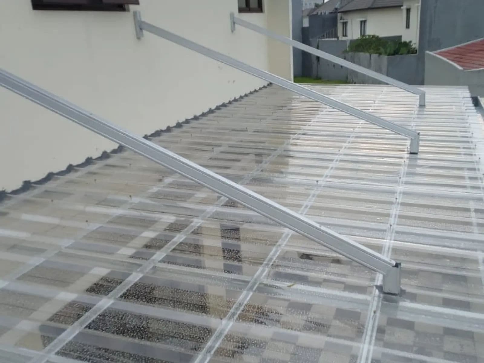 Kanopi Atap Spandek Transparan